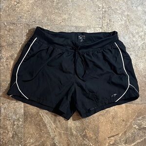 Champion Black Shorts with White Piping Small